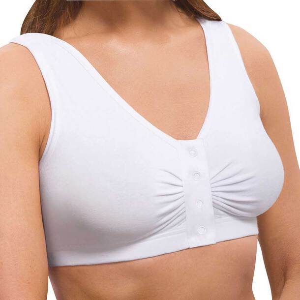 Easylife Wide Shoulder Strap Seamless Bra with Easy-Close Snap