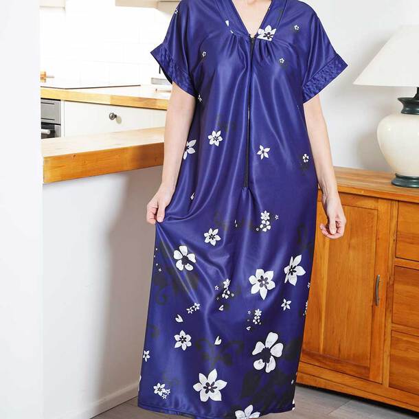 Bohemian Ikat Print Kaftan Dress