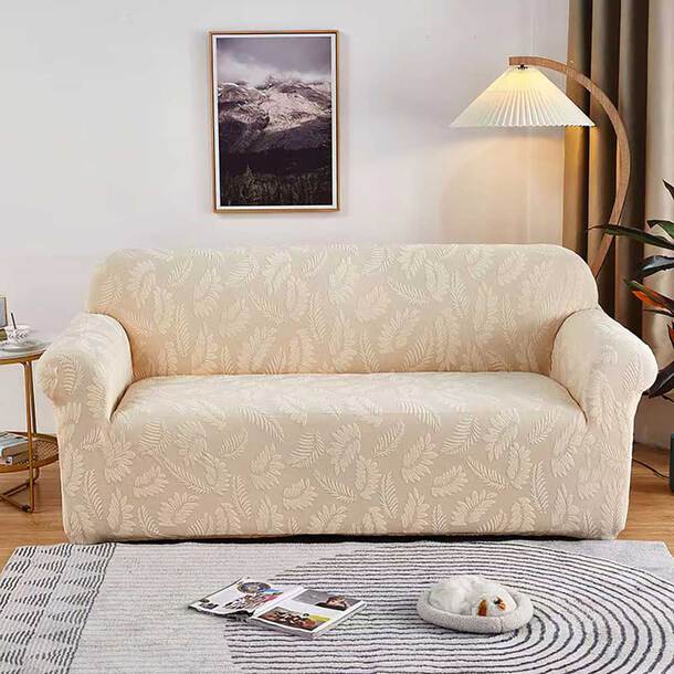 Easylife Jacquard Sofa Covers Light -Armchair in Grey