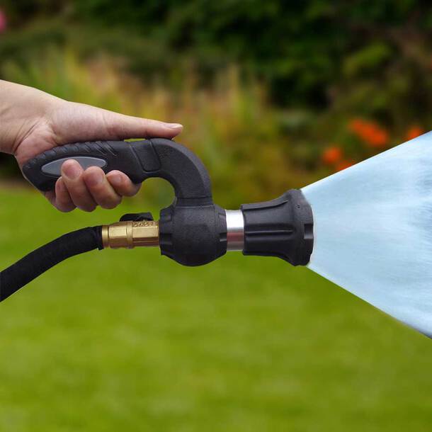 Easylife Super Blaster Spray Garden Hose Nozzle in Jet, Aluminium