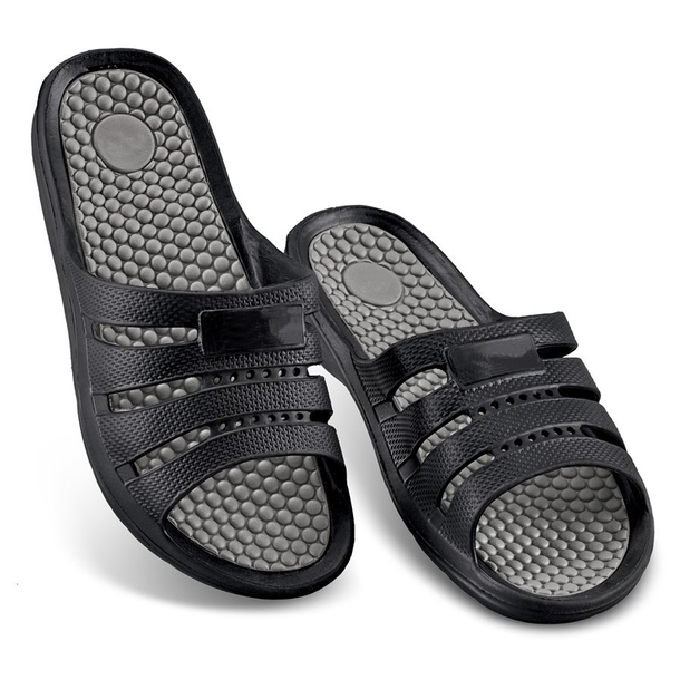 Easylife Massaging Comfort Waterproof Slides- 43 In Grey-image
