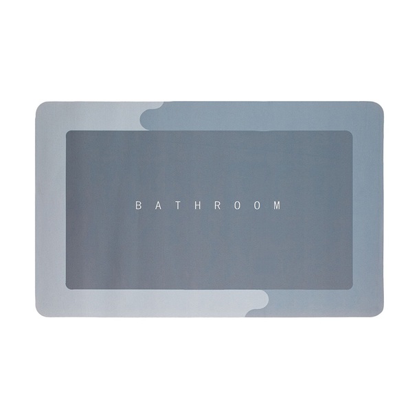 Easylife Diatom Mud Nonslip Absorb Mat Dk 60Cm in Grey, Size 40x